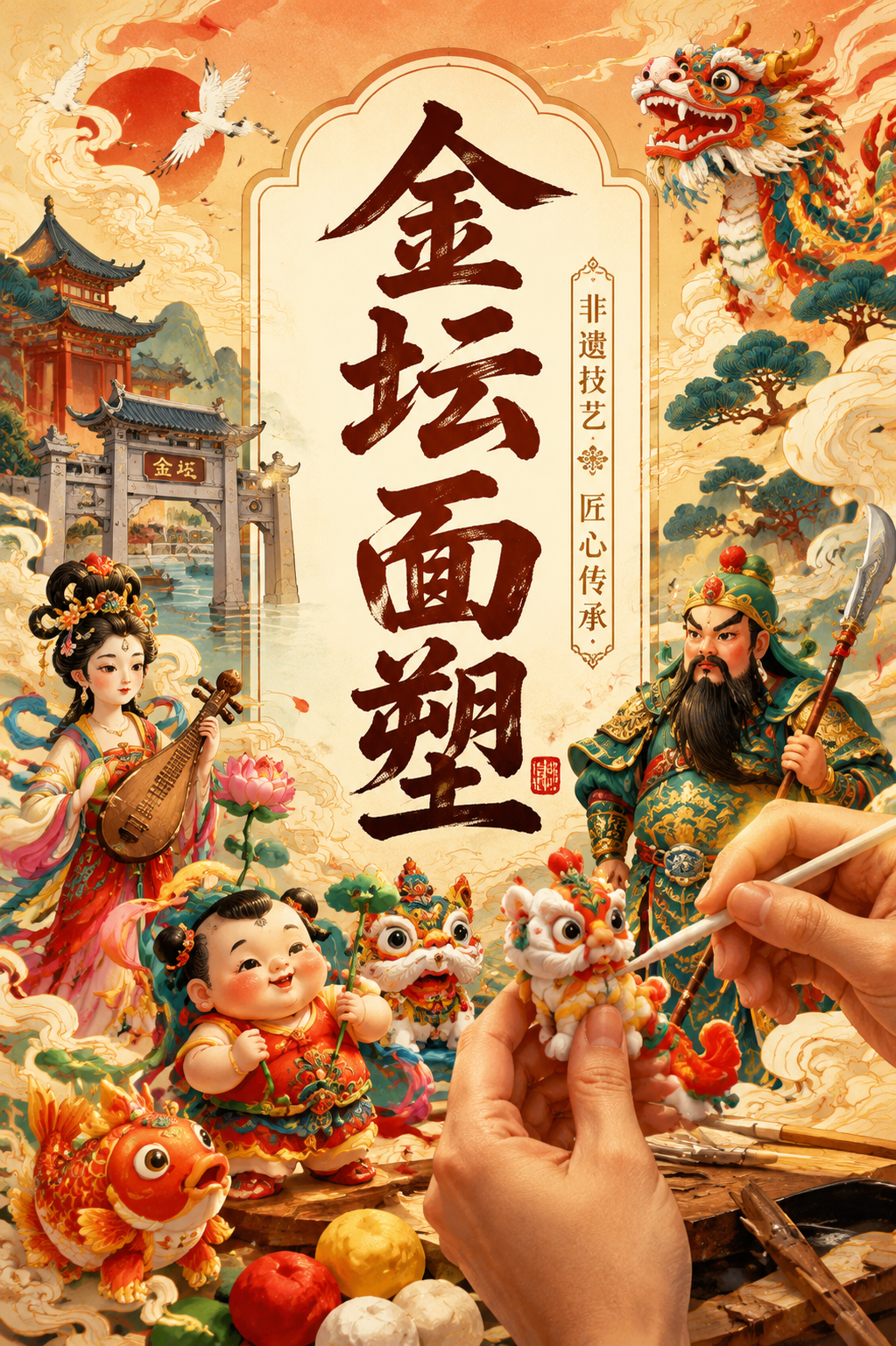 金坛面塑