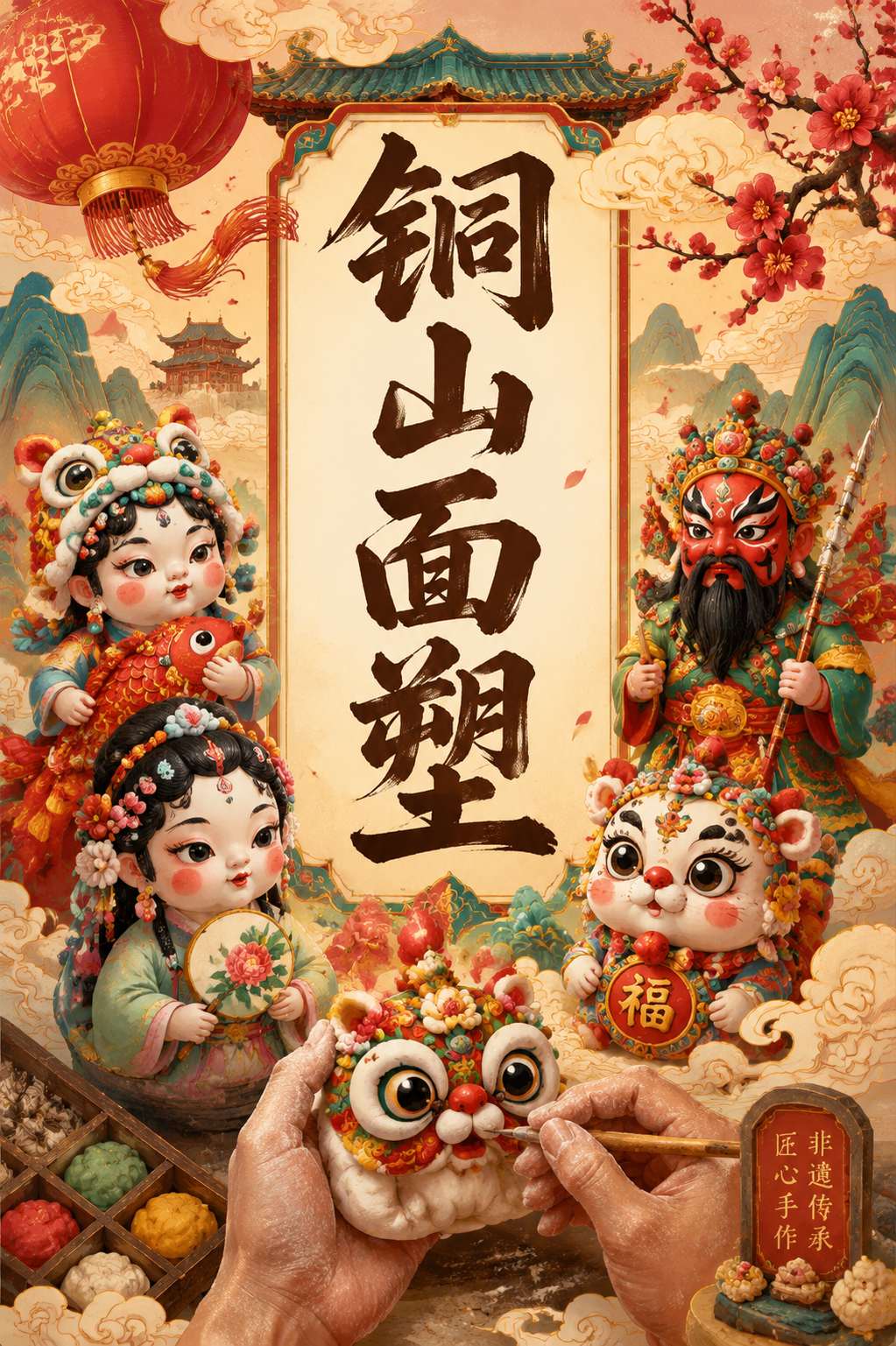 铜山面塑