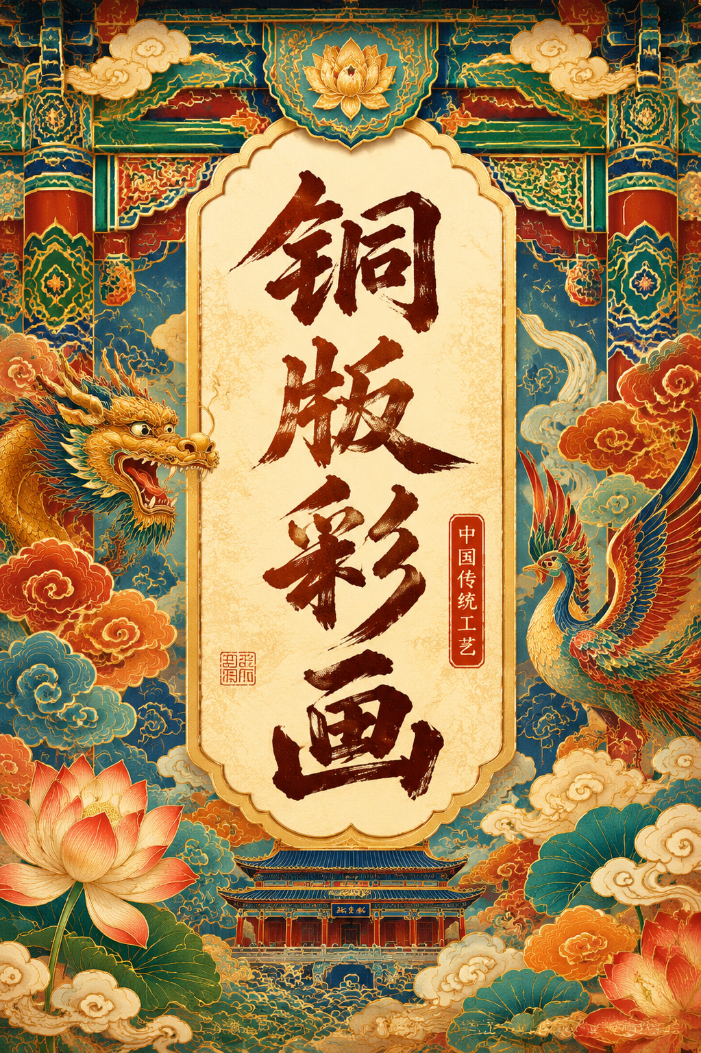 铜版彩画