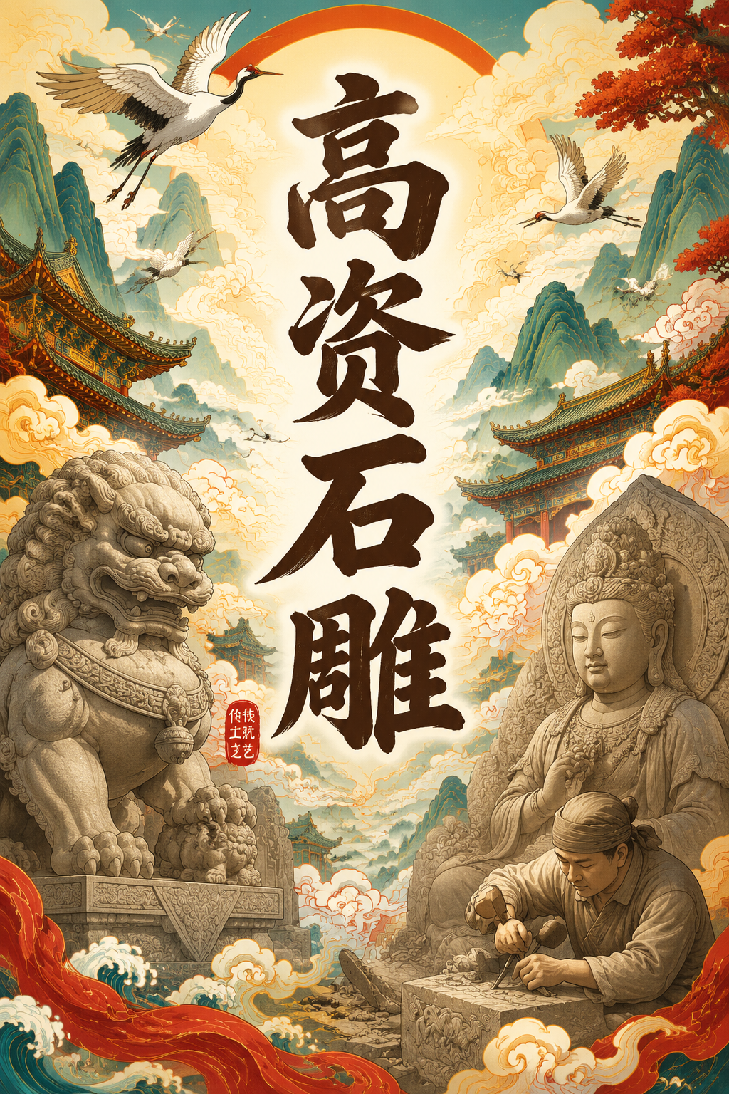 高资石雕