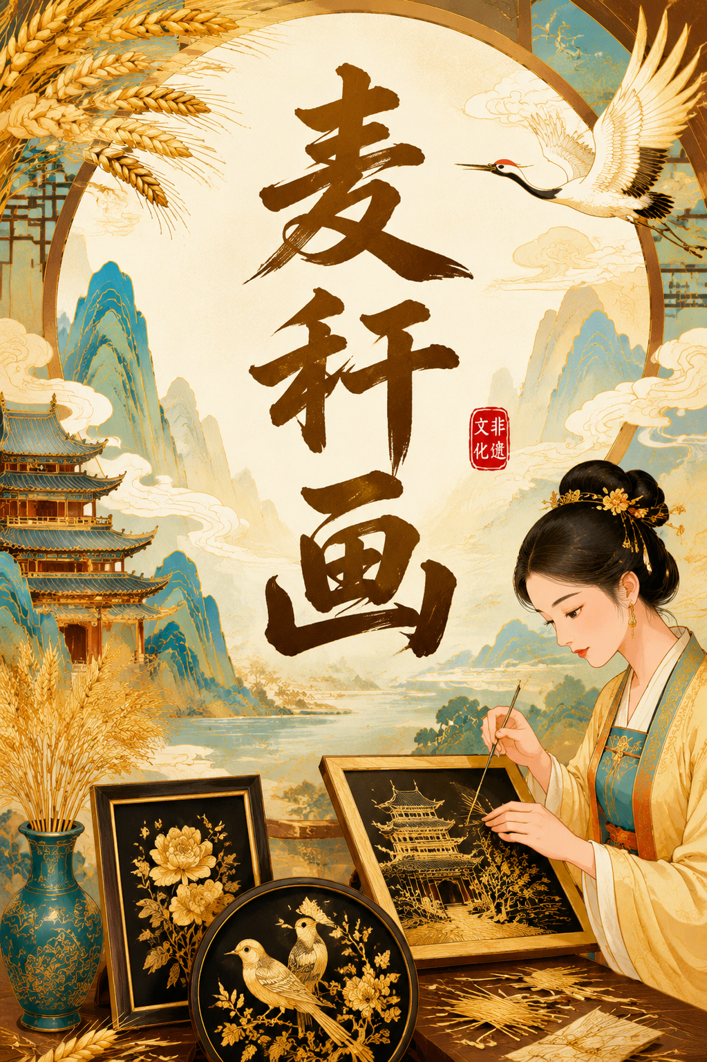 麦秆画