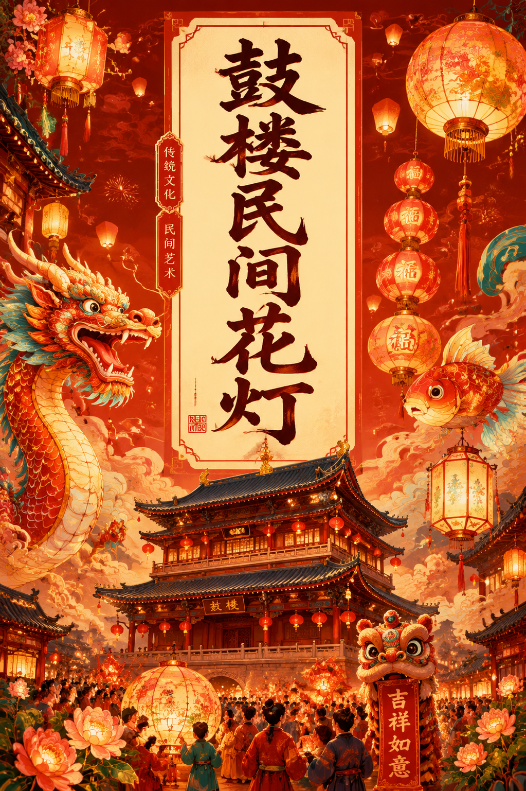 鼓楼民间花灯