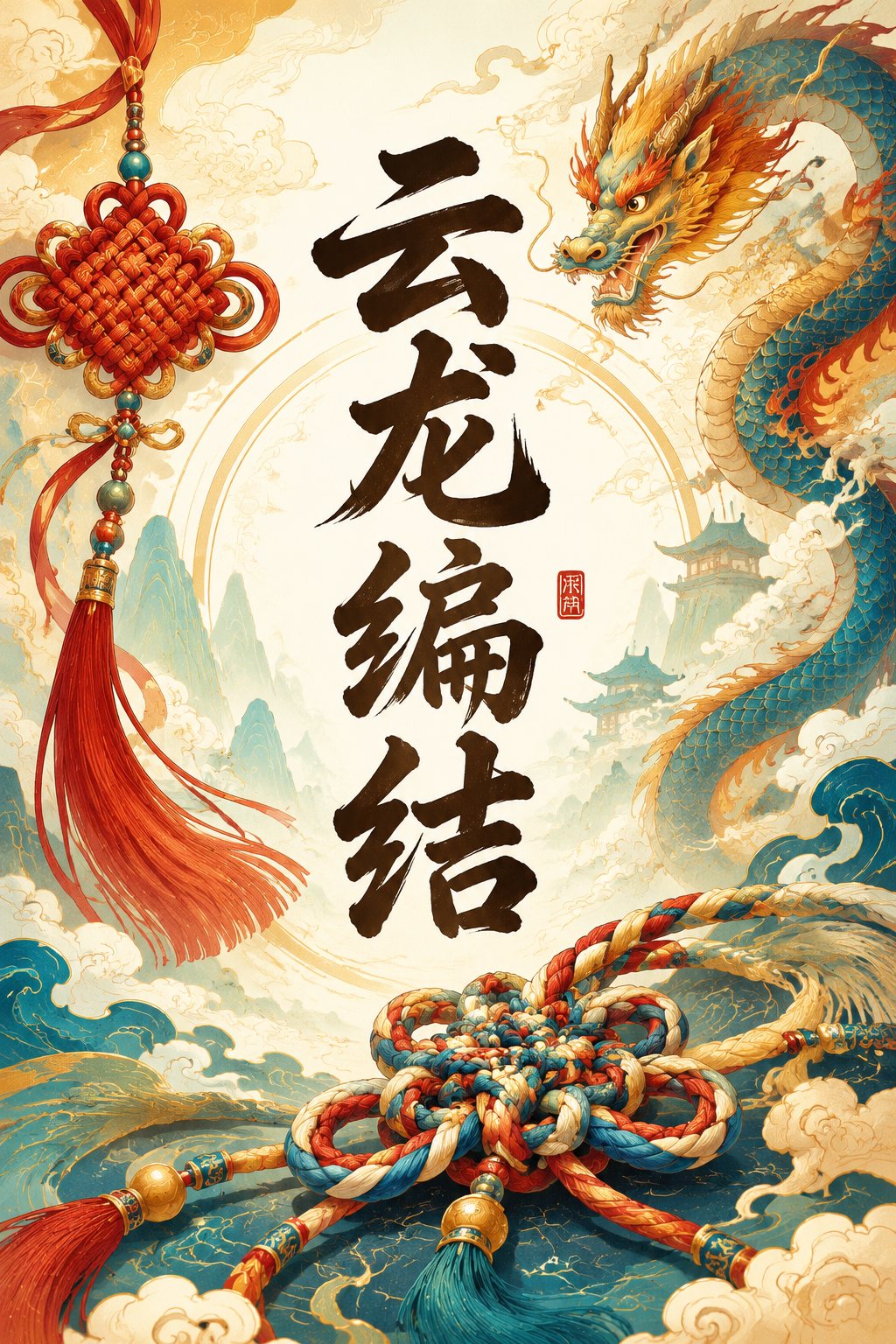 云龙编结
