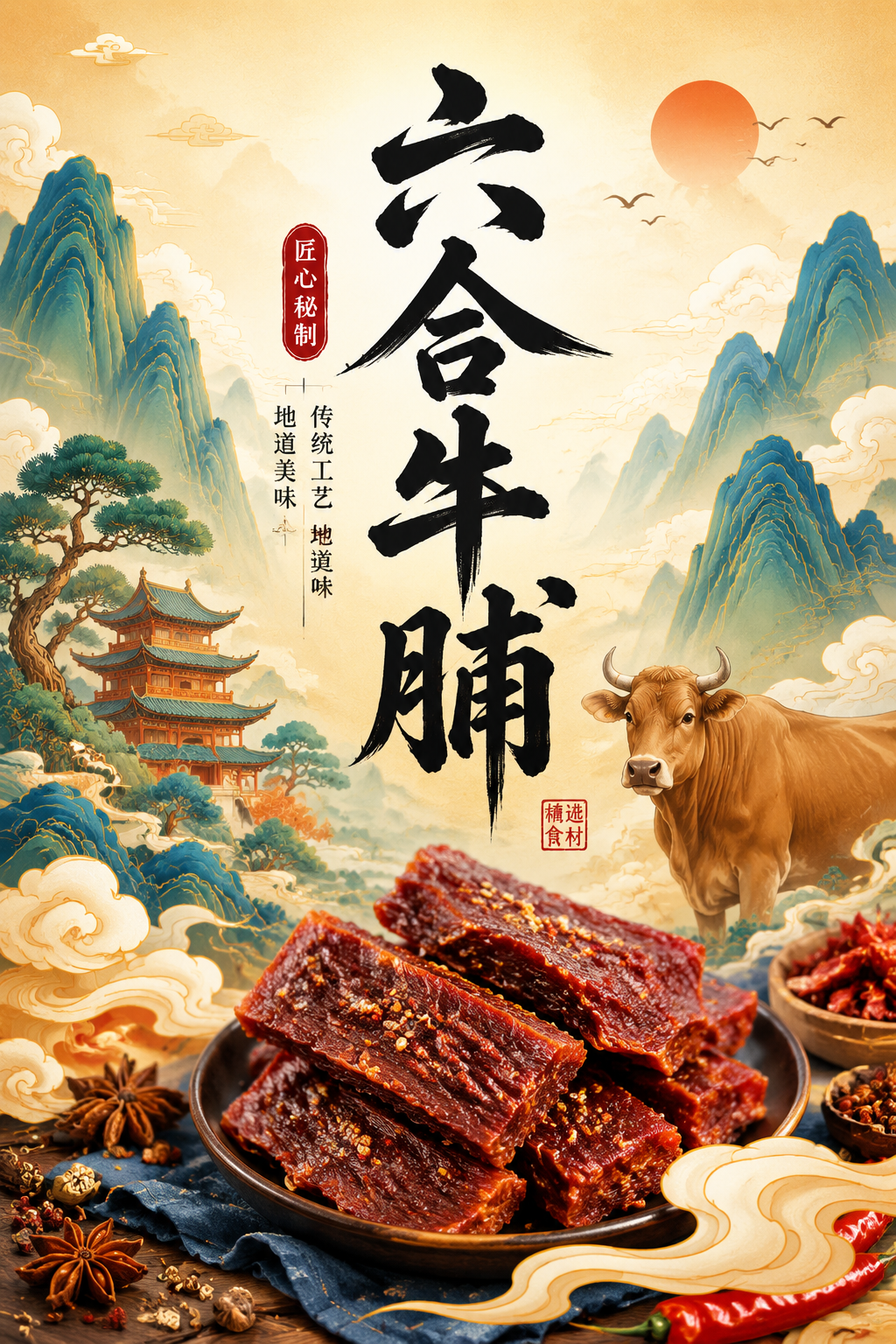 六合牛脯