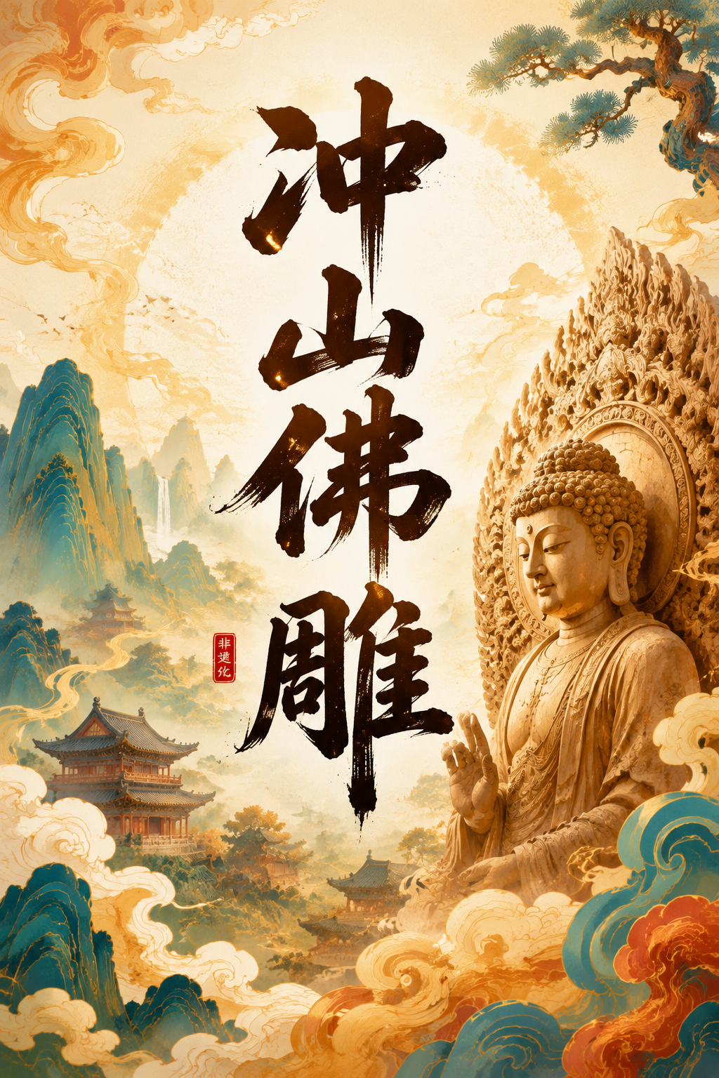 冲山佛雕