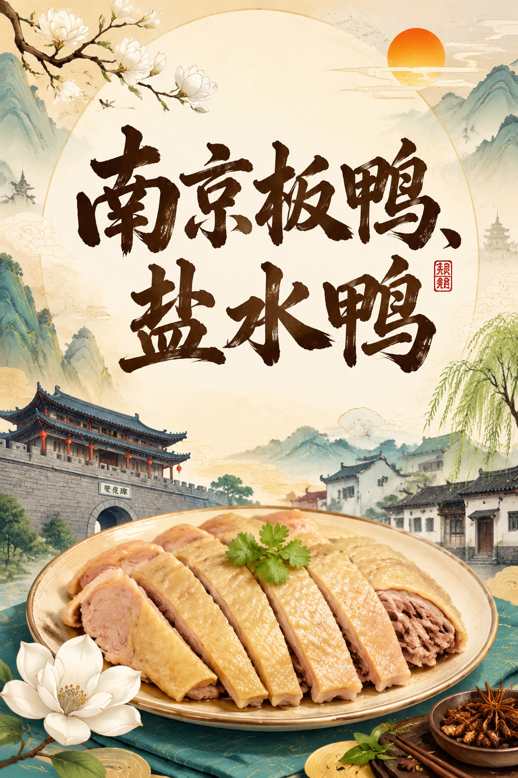南京板鸭、盐水鸭