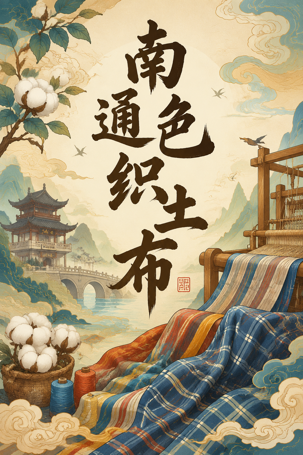 南通色织土布