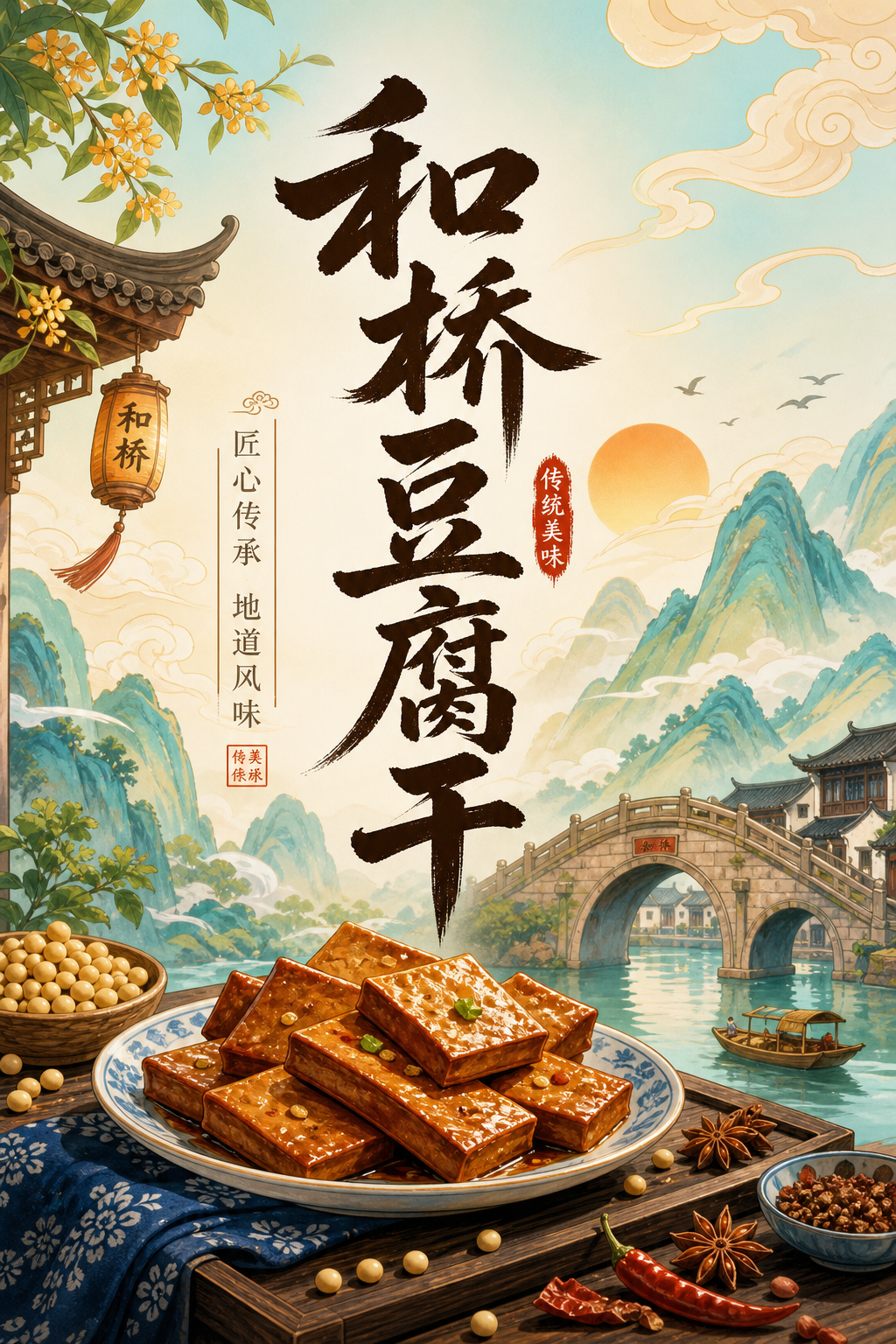 和桥豆腐干
