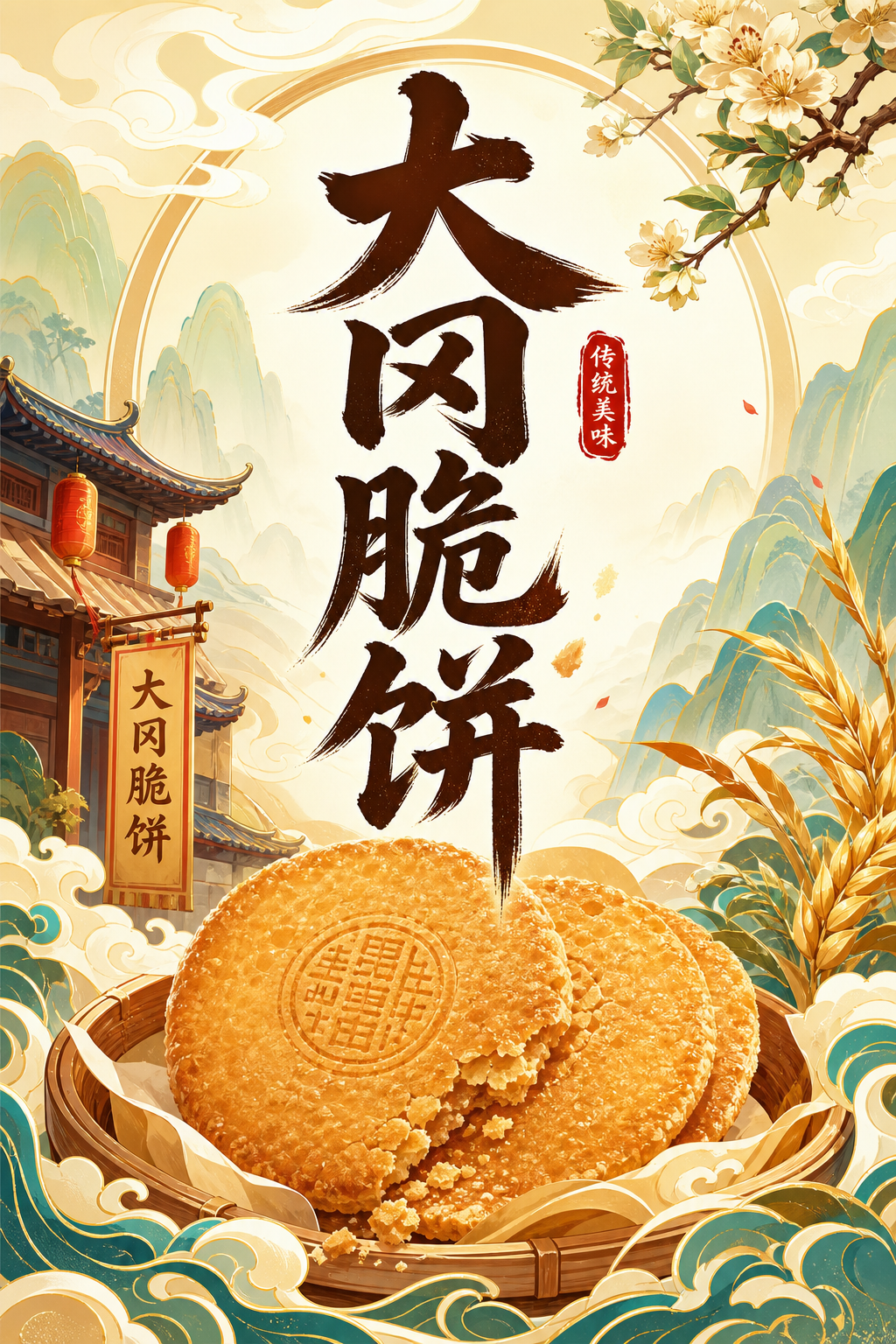 大冈脆饼