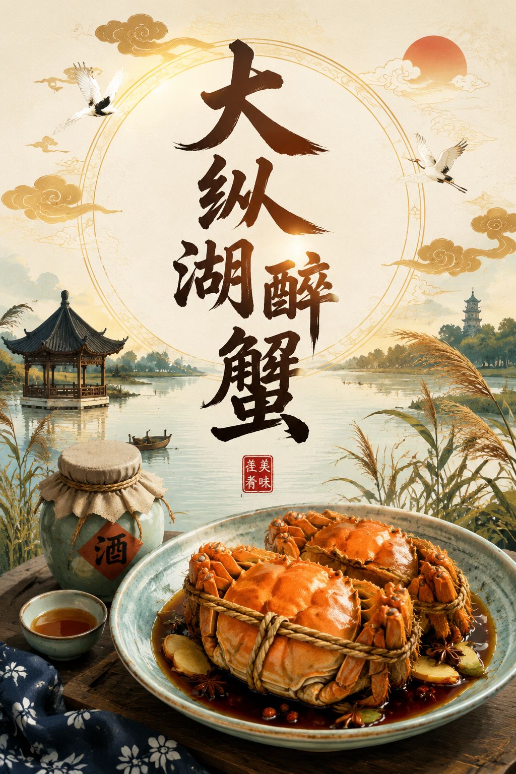 大纵湖醉蟹
