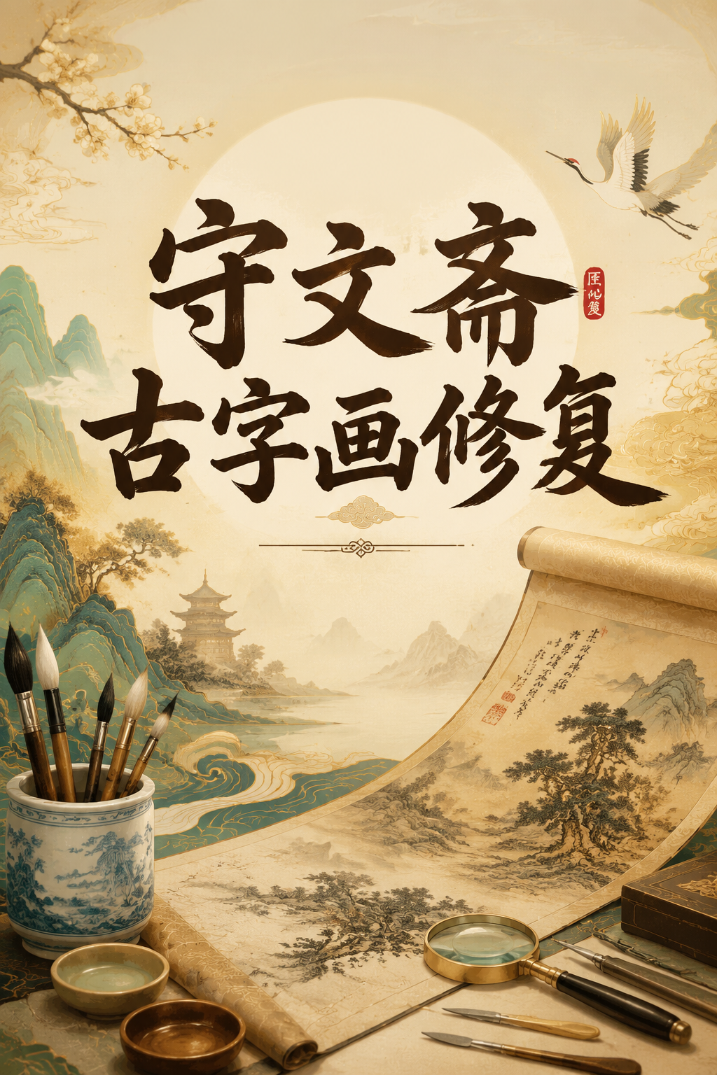 守文斋古字画修复