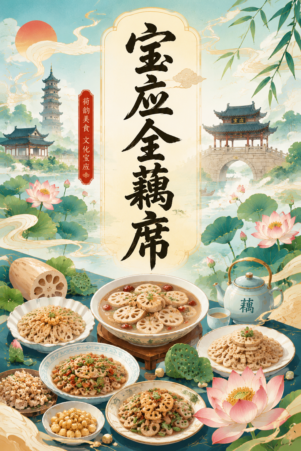 宝应全藕席