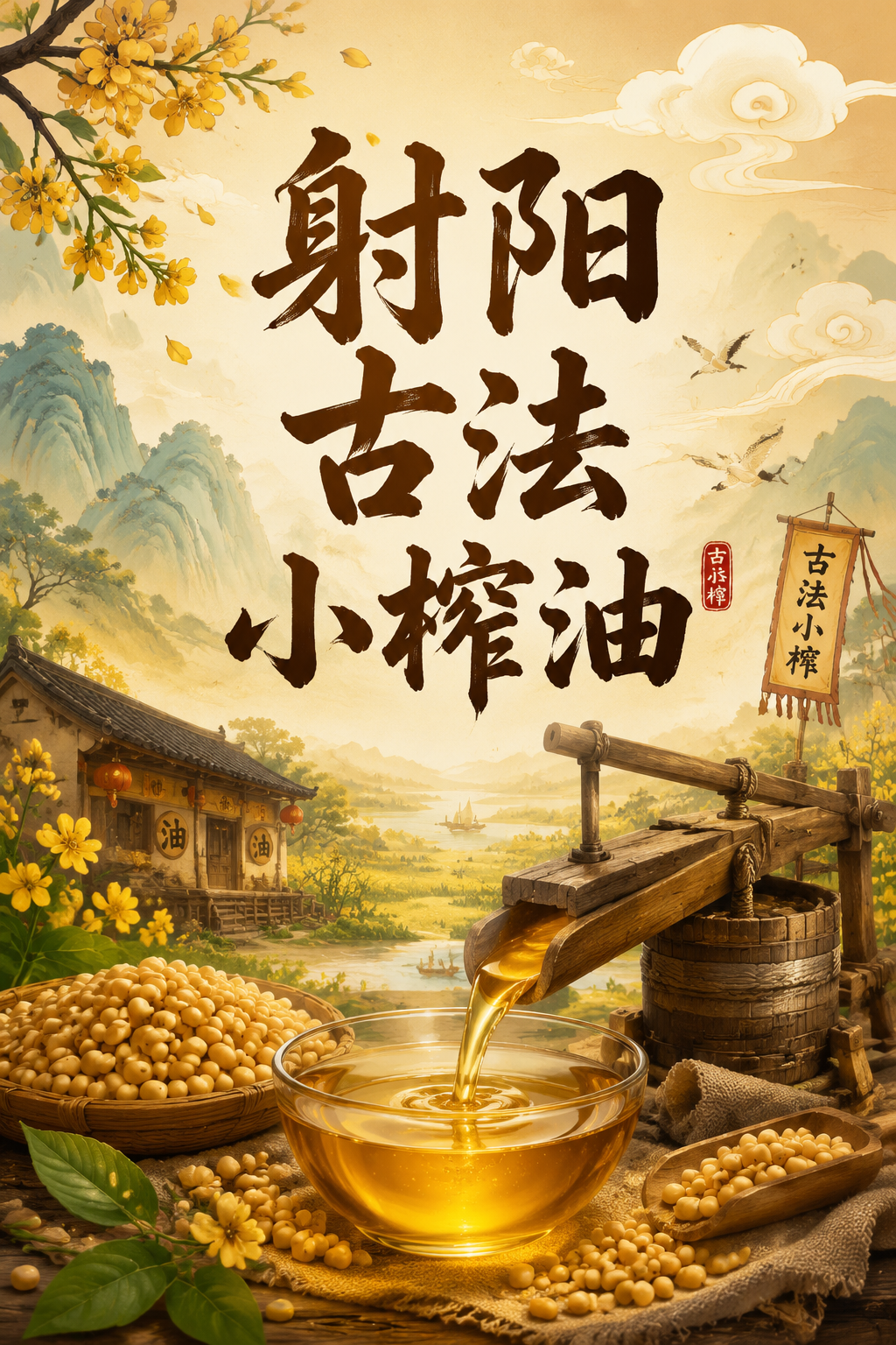 射阳古法小榨油