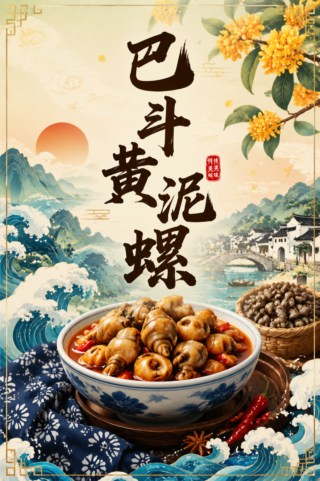 巴斗黄泥螺