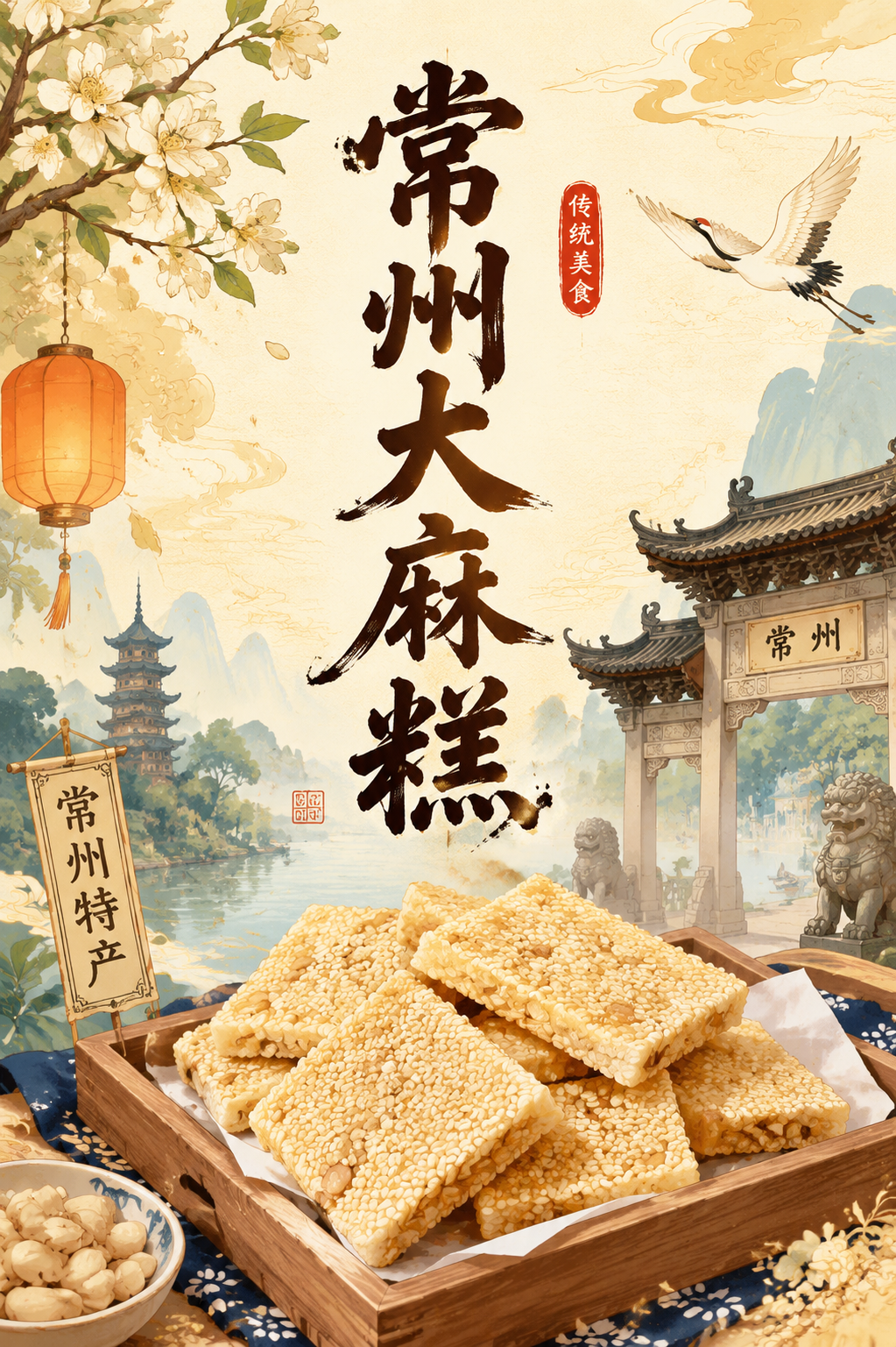 常州大麻糕