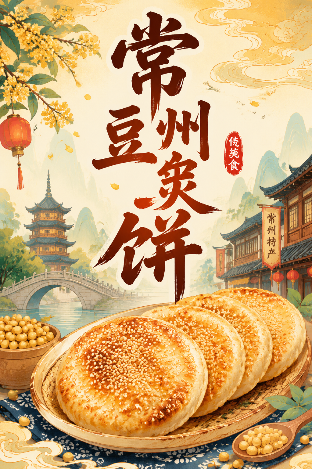 常州豆炙饼