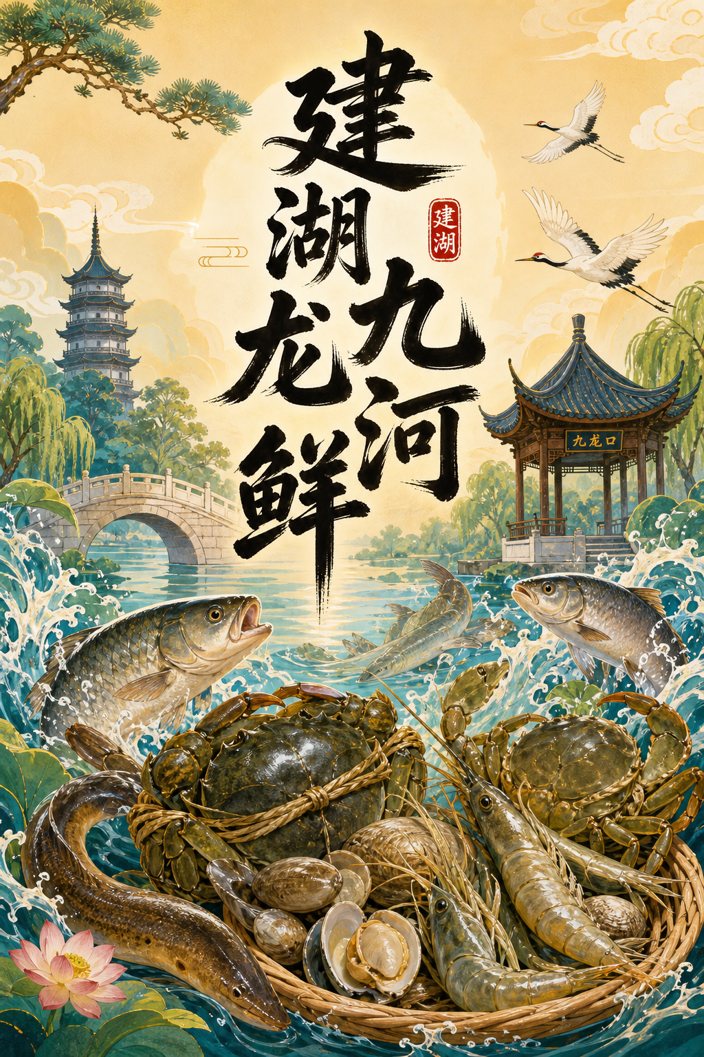 建湖九龙河鲜