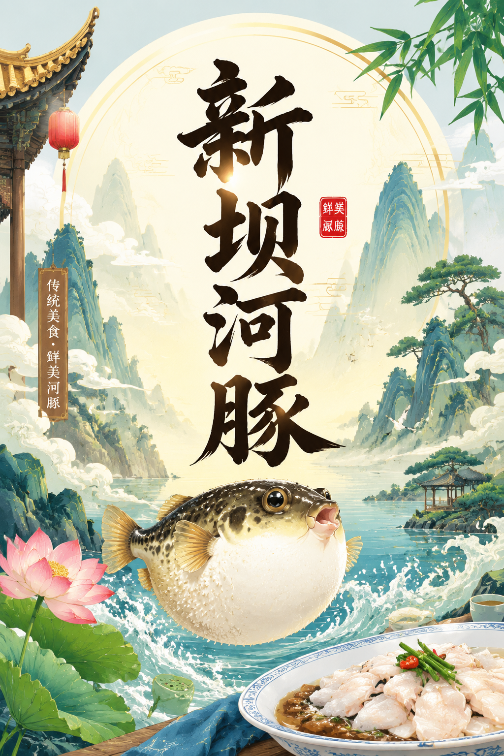 新坝河豚