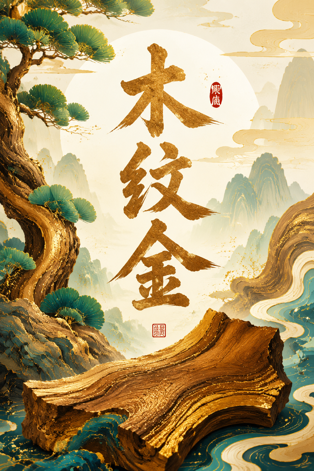 木纹金