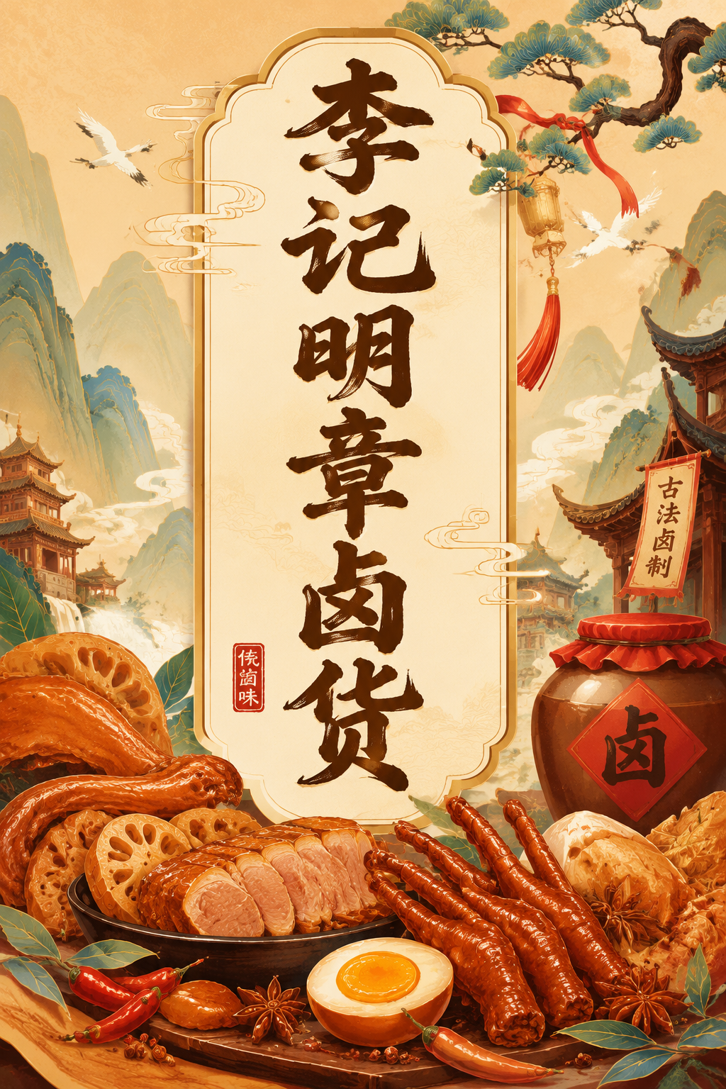 李记明章卤货
