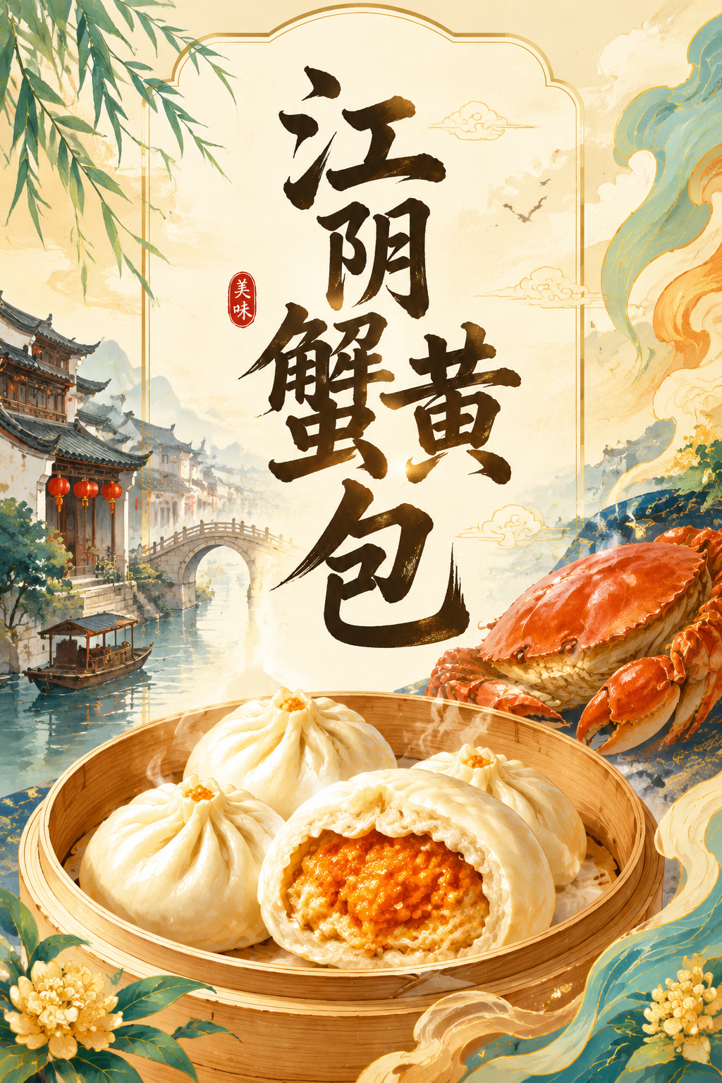 江阴蟹黄包