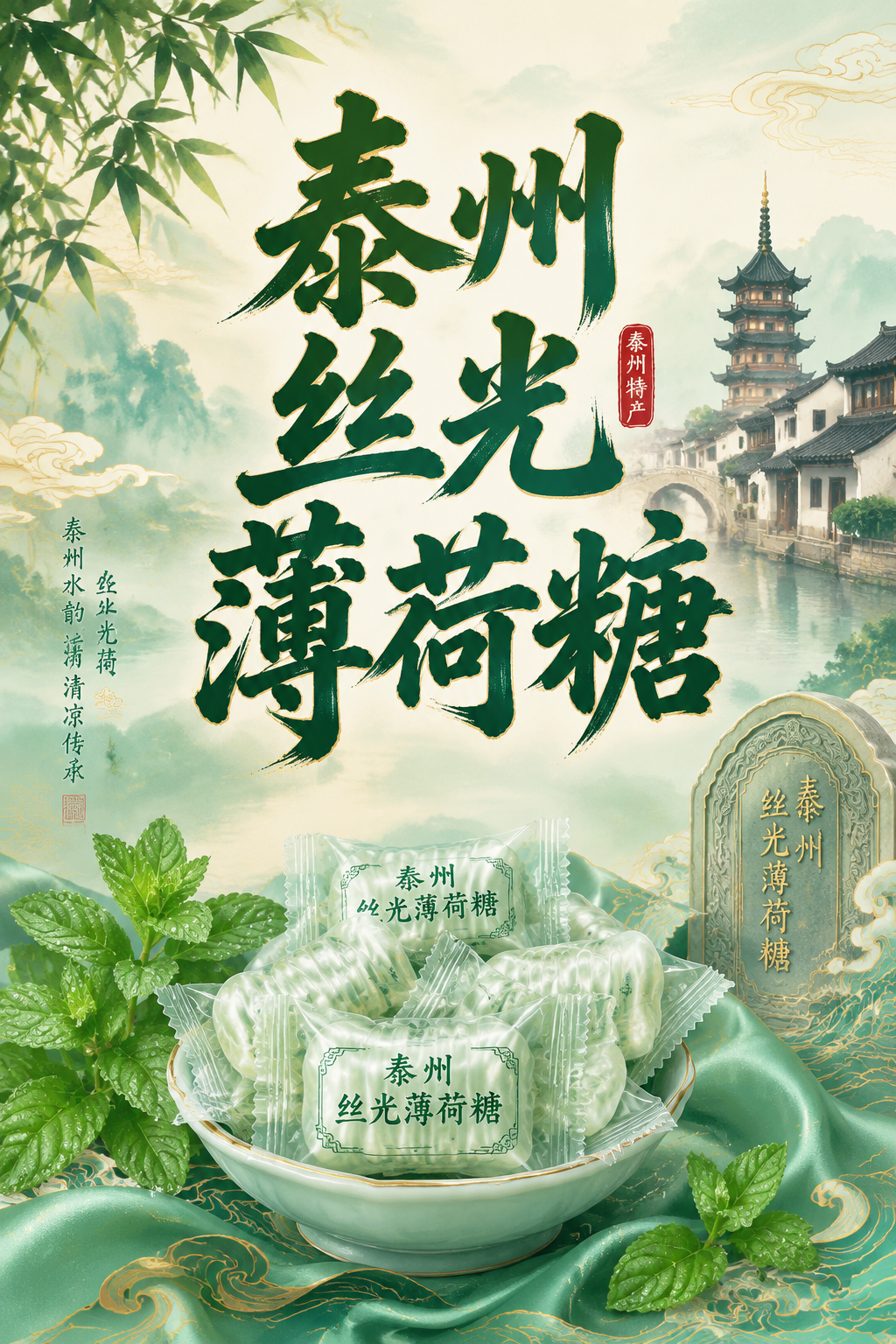 泰州丝光薄荷糖