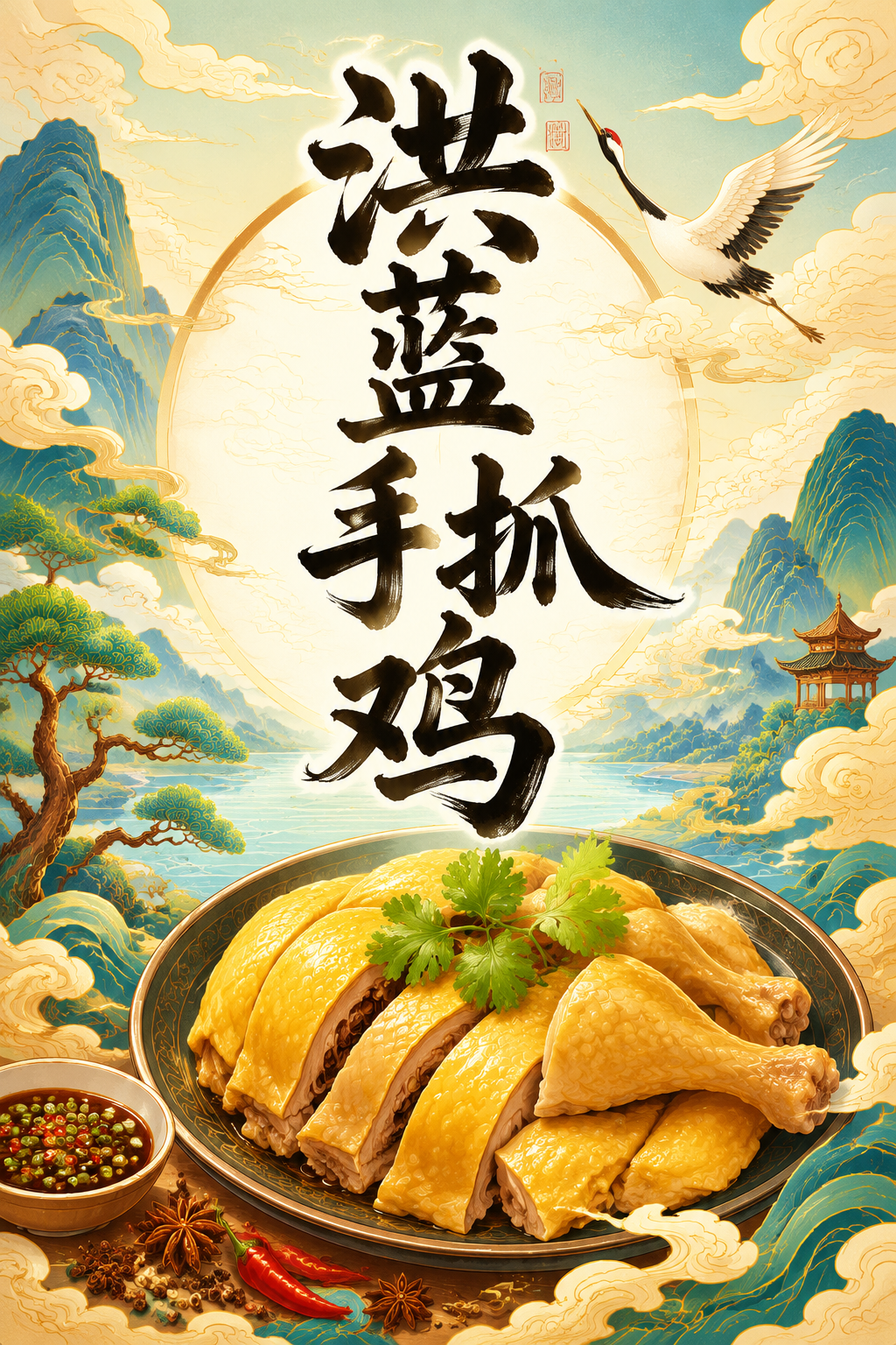 洪蓝手抓鸡