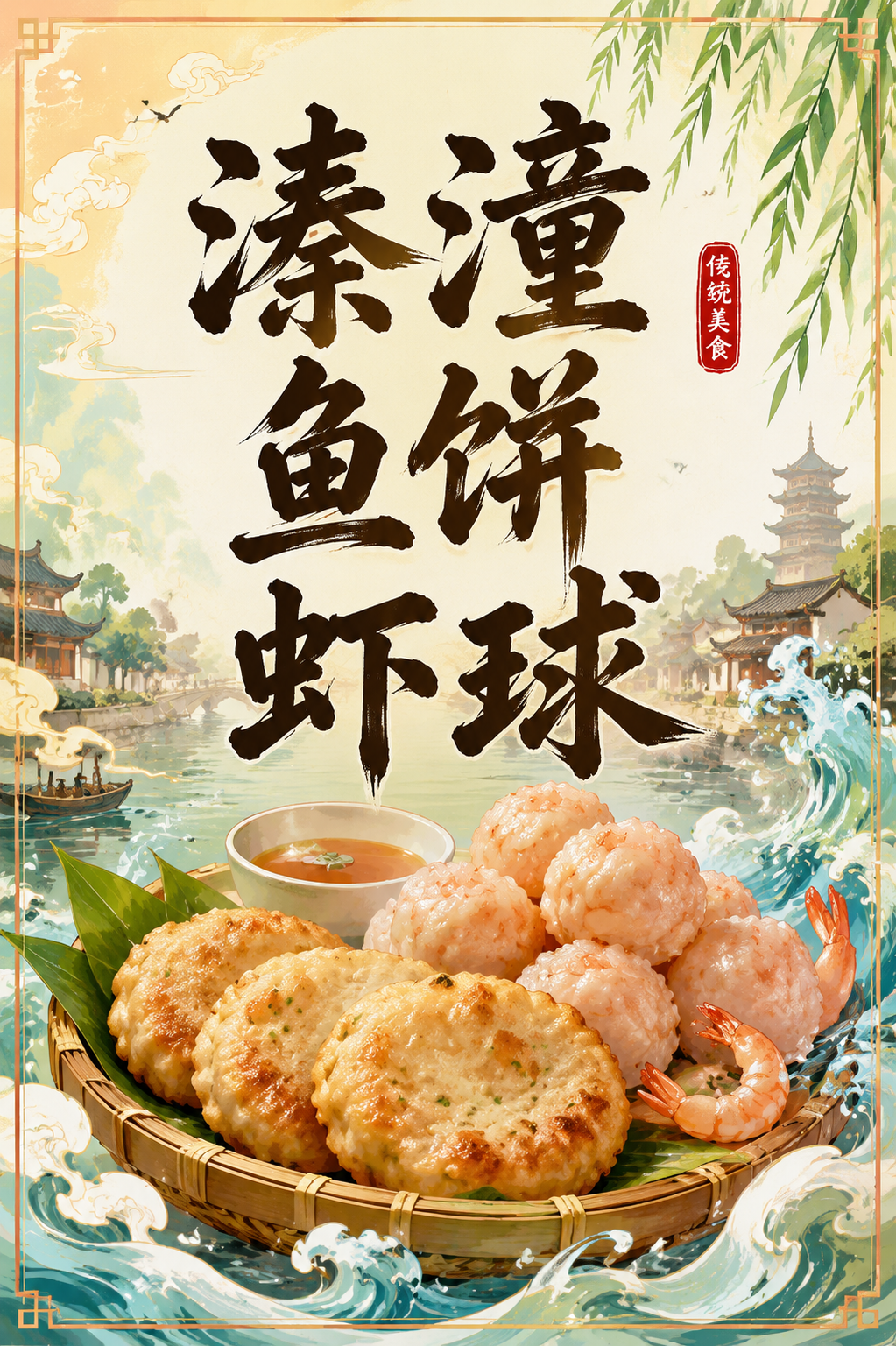 溱潼鱼饼虾球