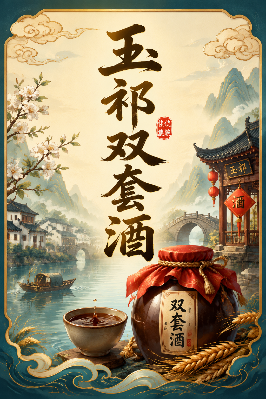 玉祁双套酒