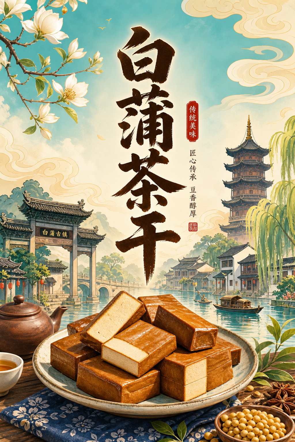 白蒲茶干