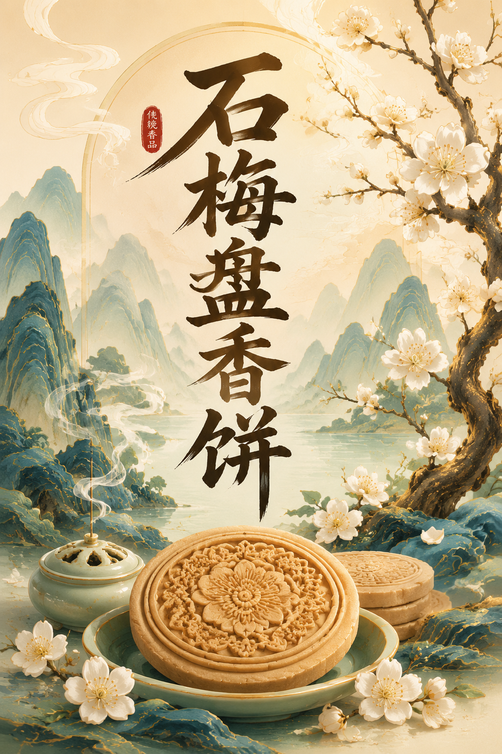 石梅盘香饼