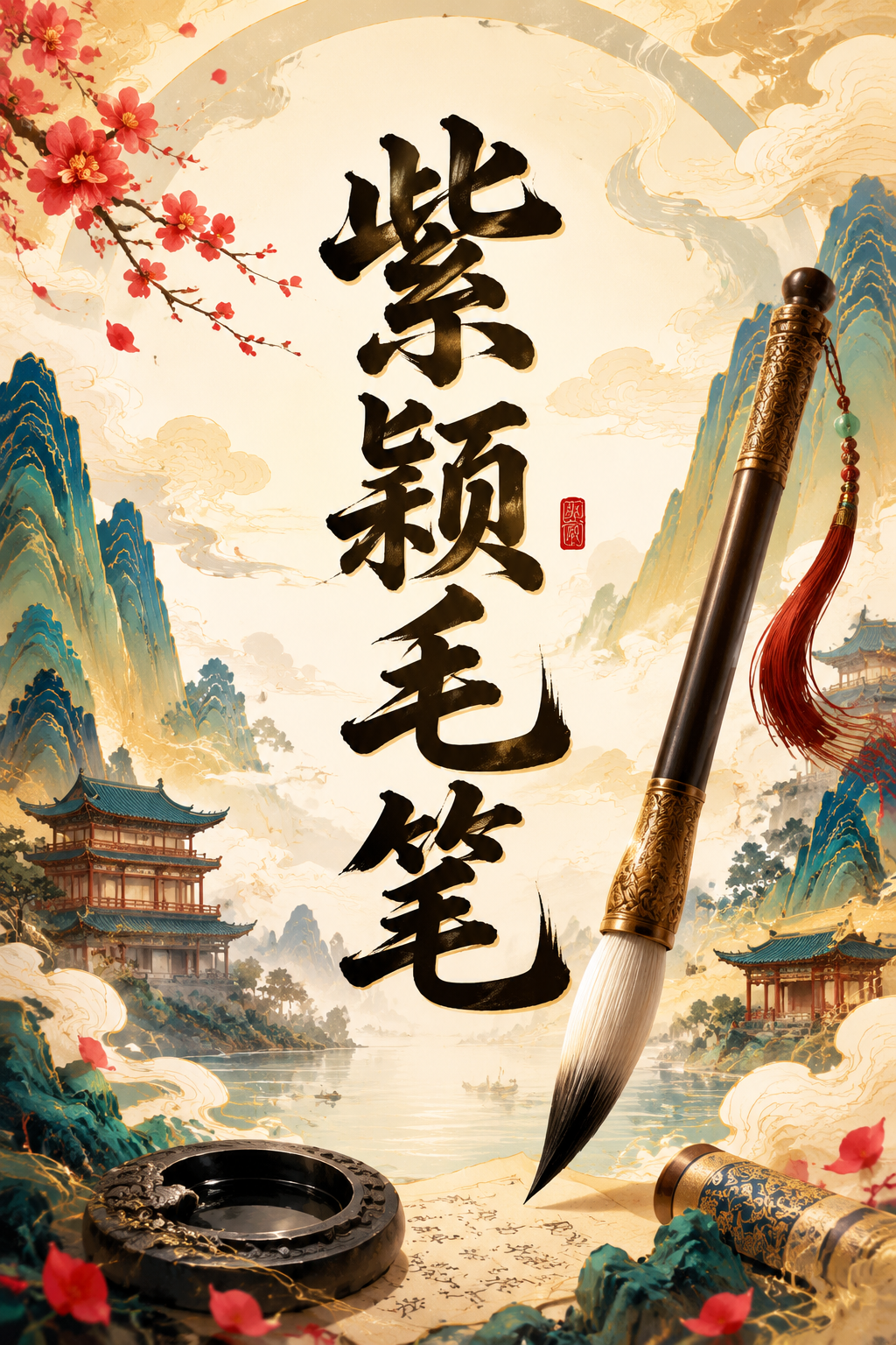紫颖毛笔
