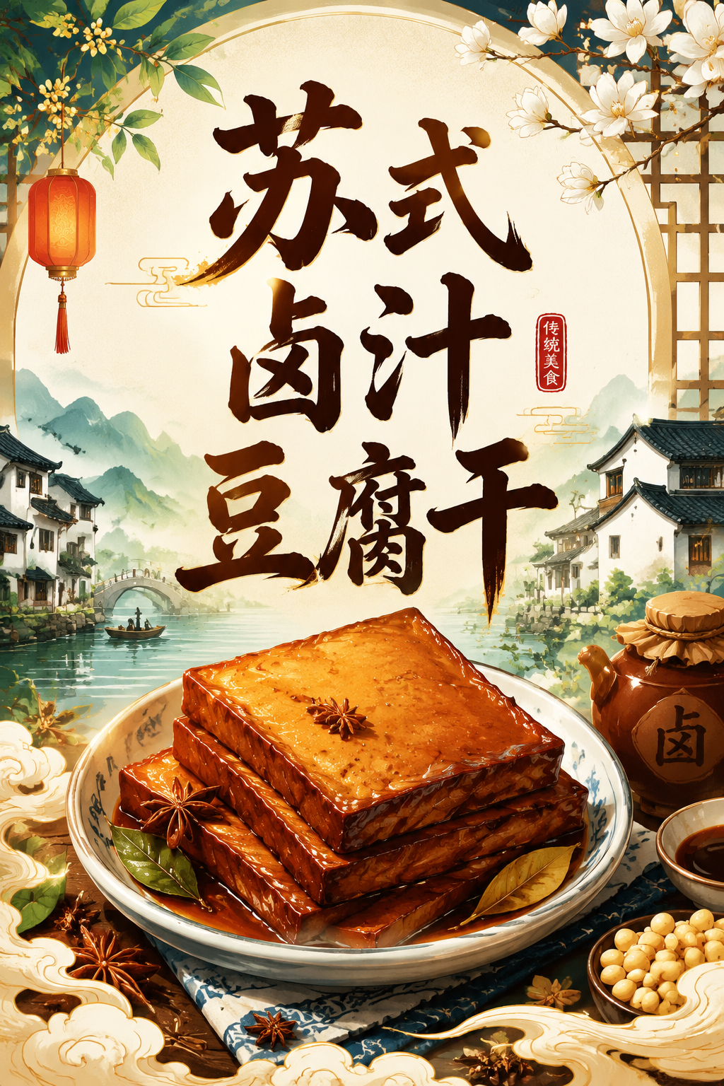 苏式卤汁豆腐干