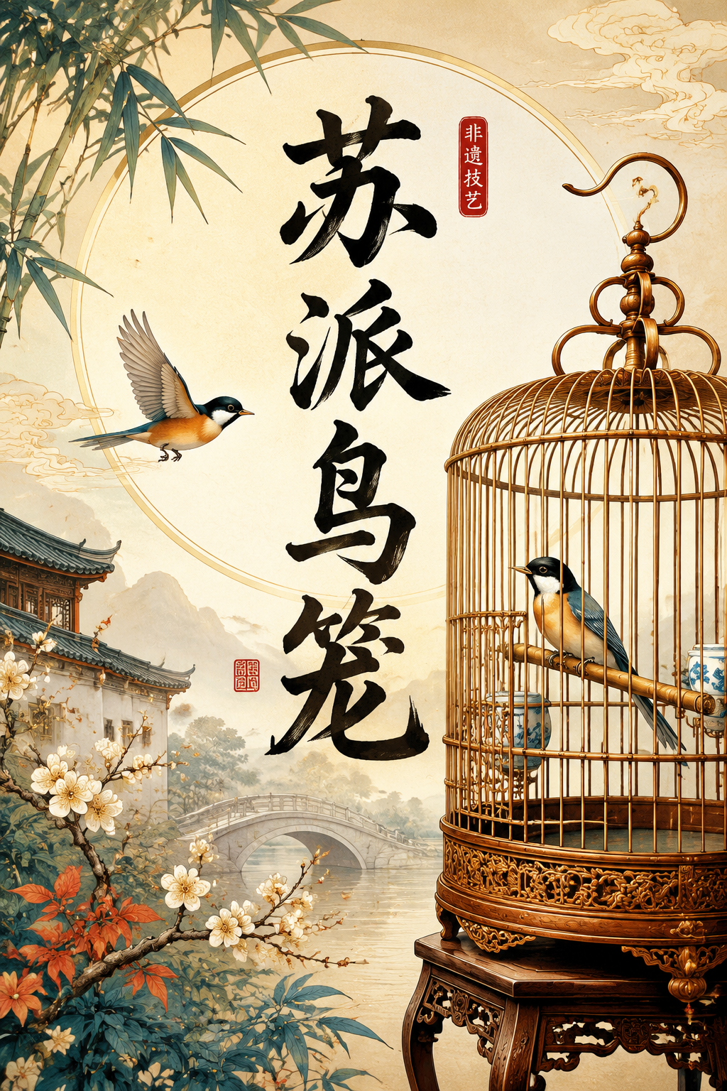 苏派鸟笼
