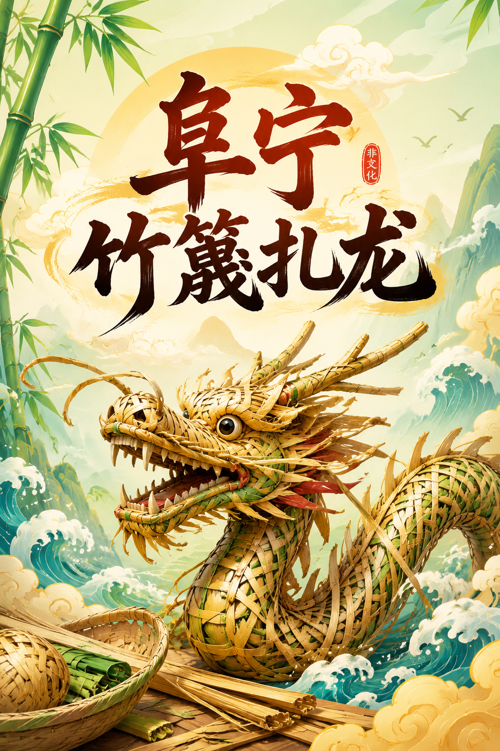 阜宁竹篾扎龙