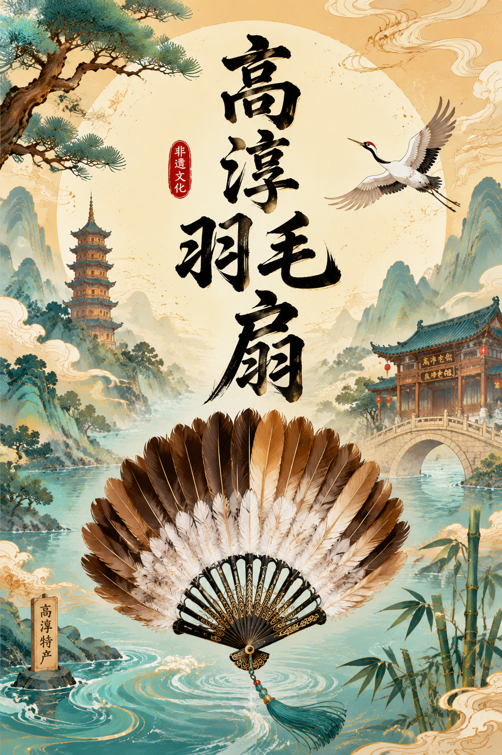 高淳羽毛扇