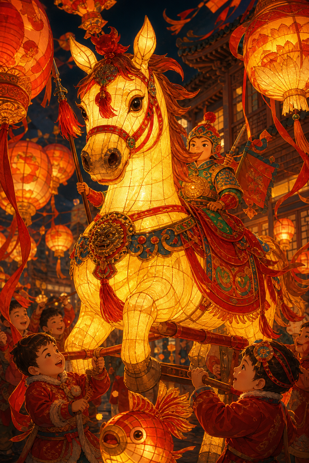 上宅里将军马灯