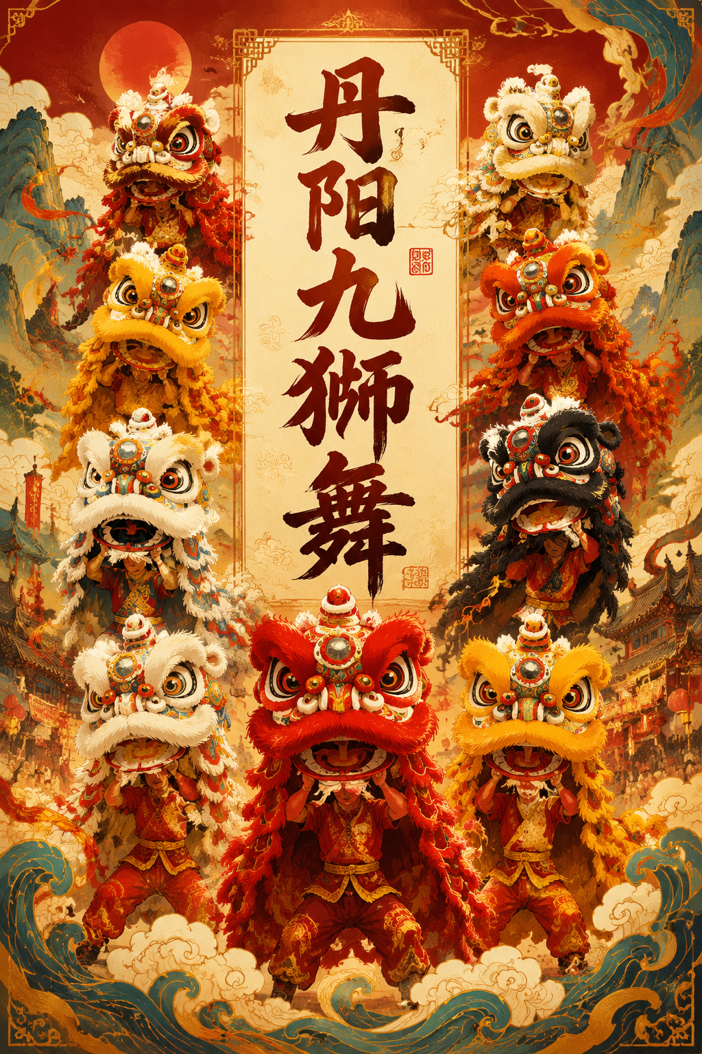 丹阳九狮舞