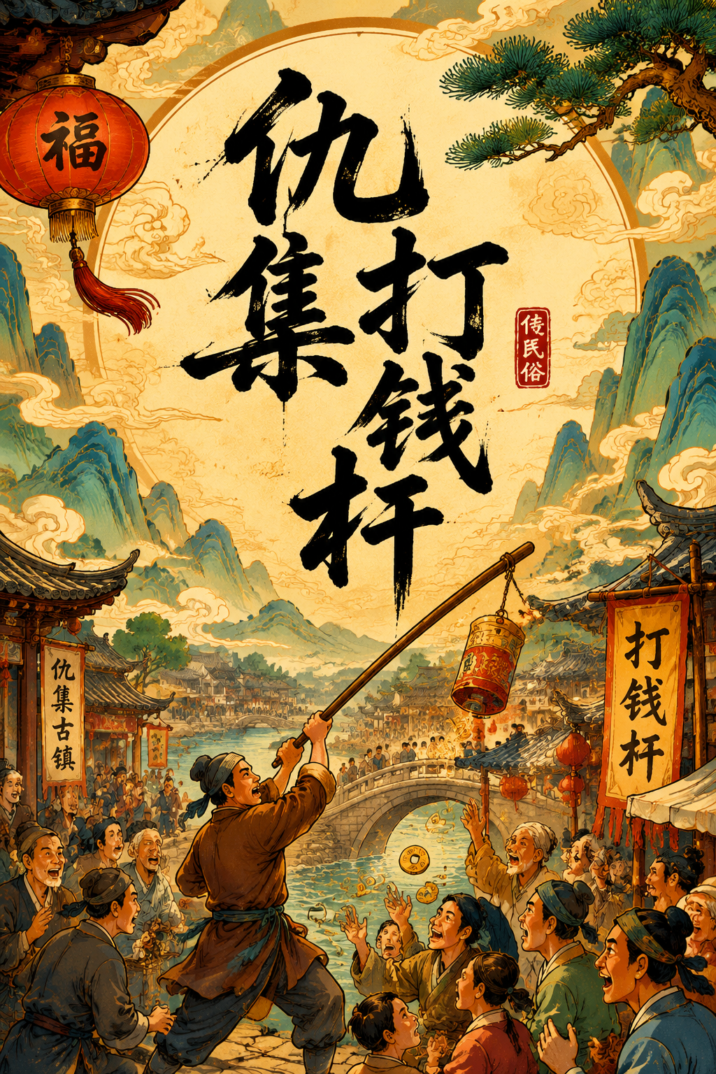 仇集打钱杆