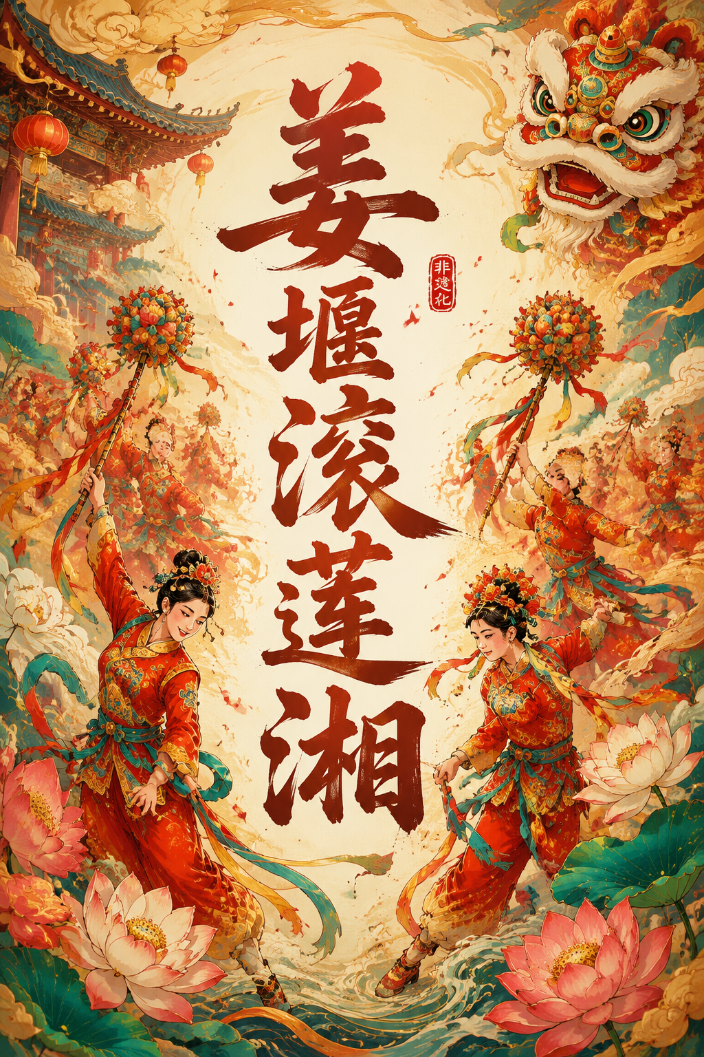 姜堰滚莲湘