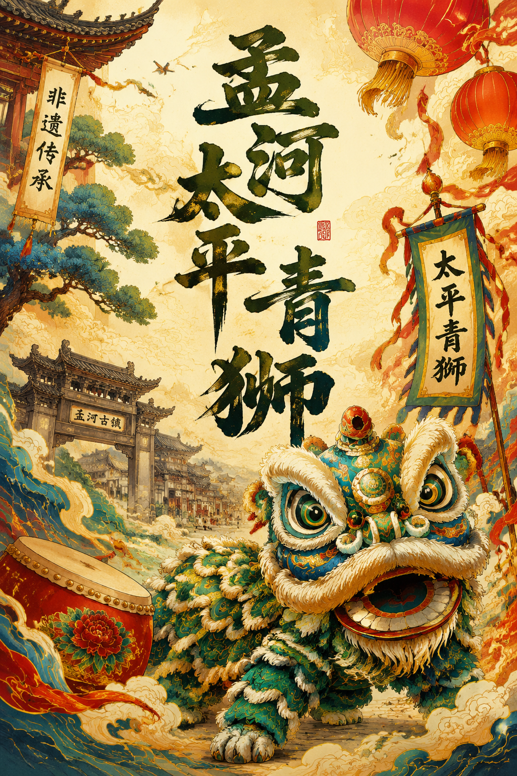 孟河太平青狮