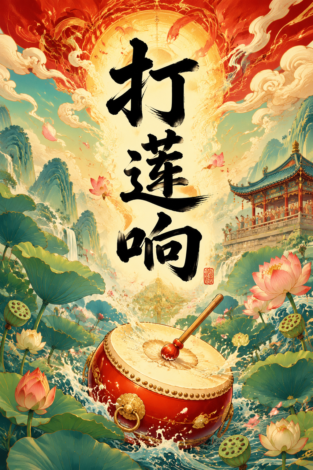 打莲响