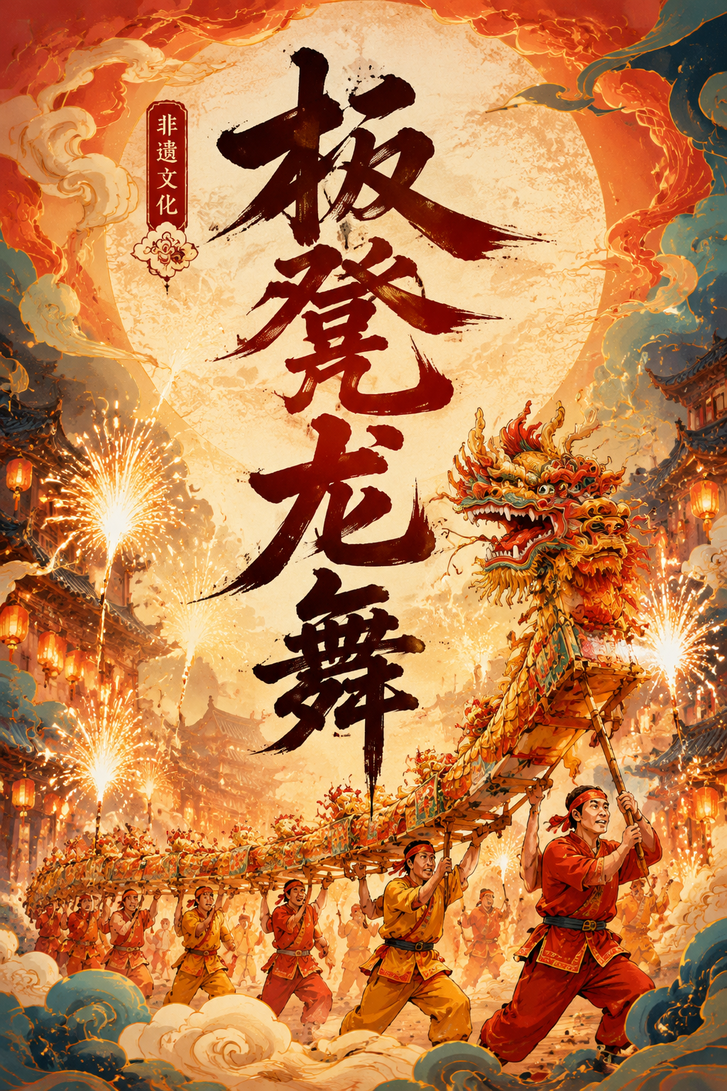 板凳龙舞