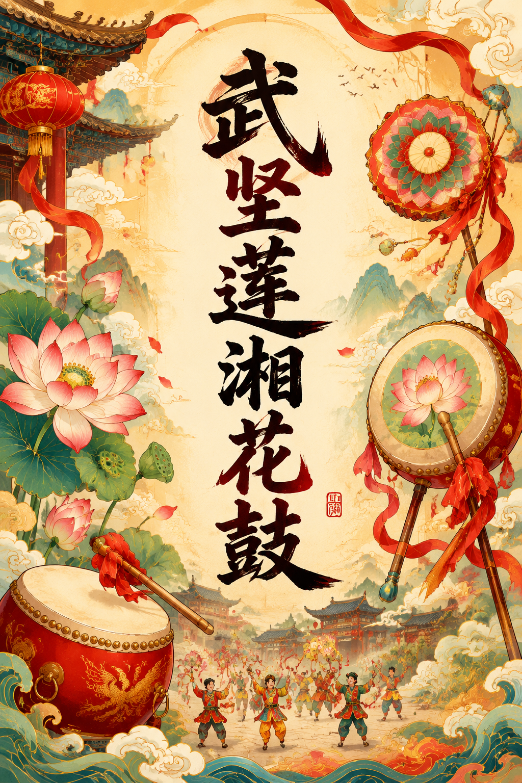 武坚莲湘花鼓