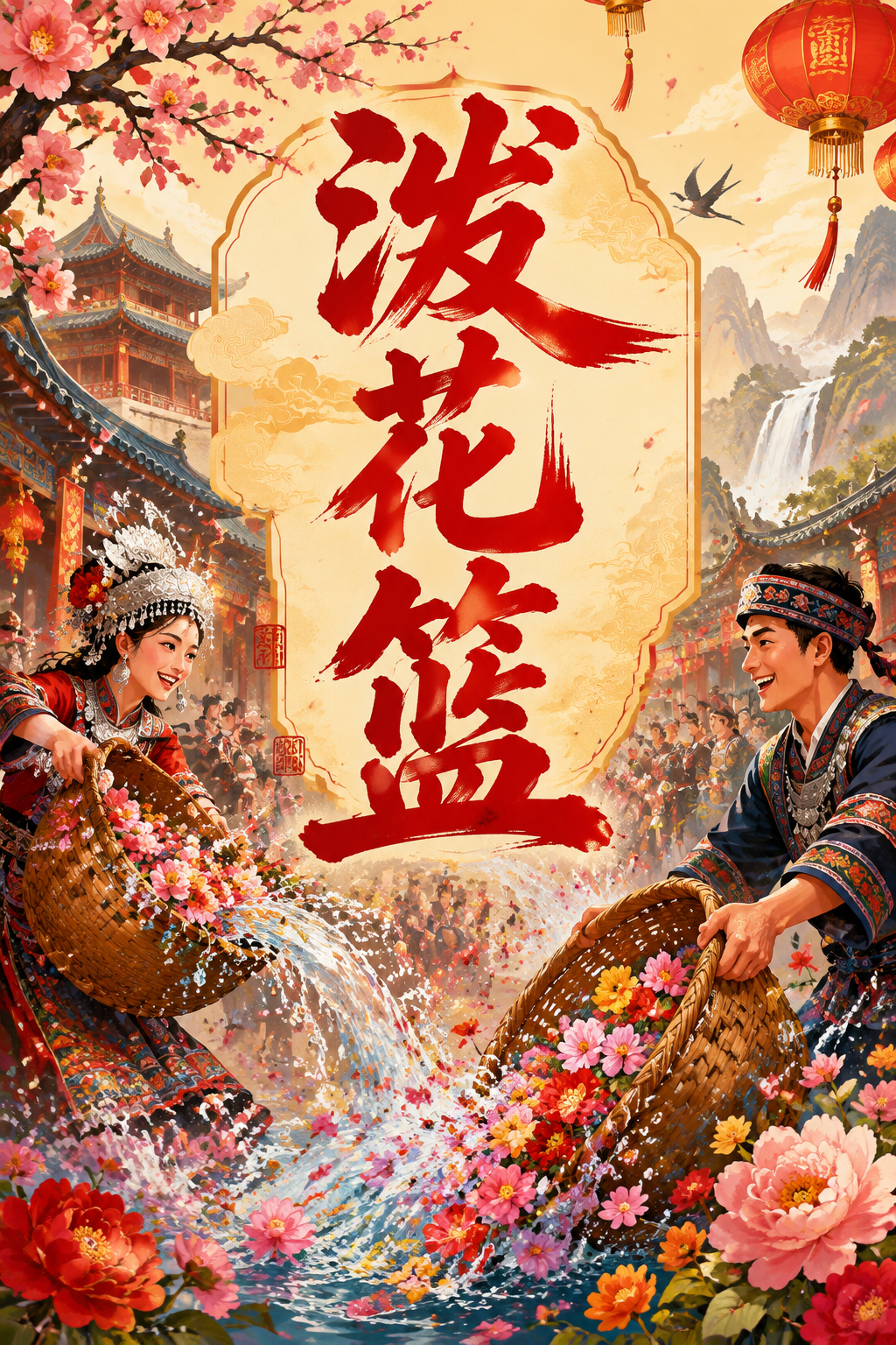 泼花篮