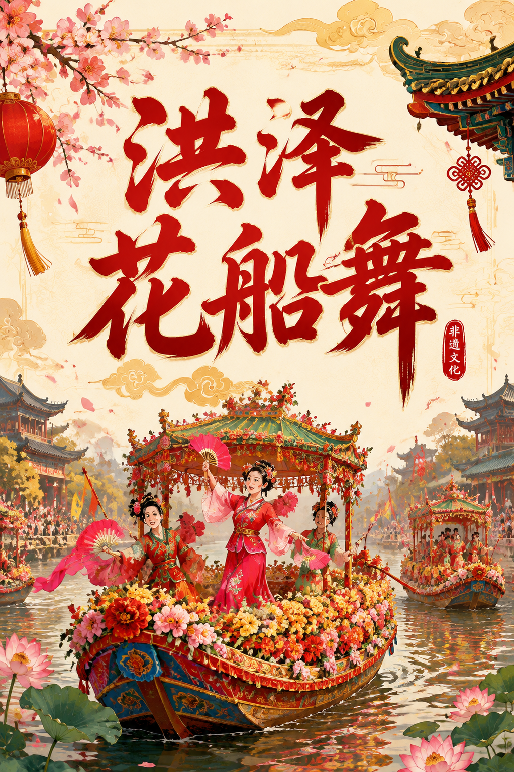 洪泽花船舞