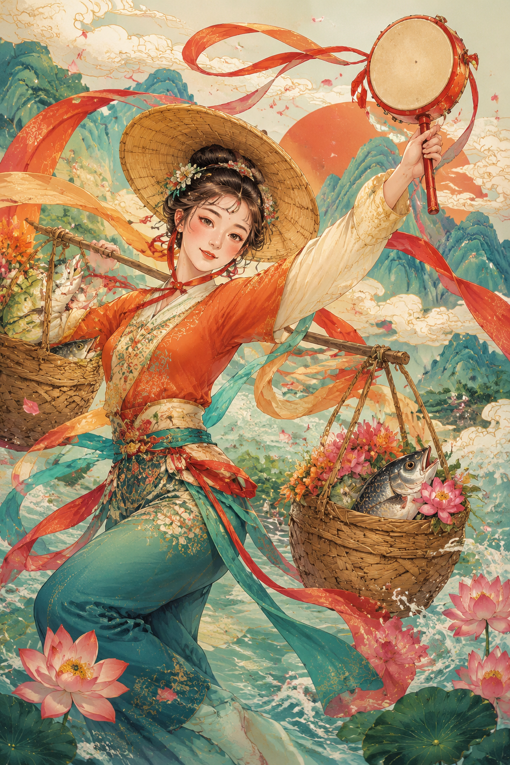 渔篮花鼓