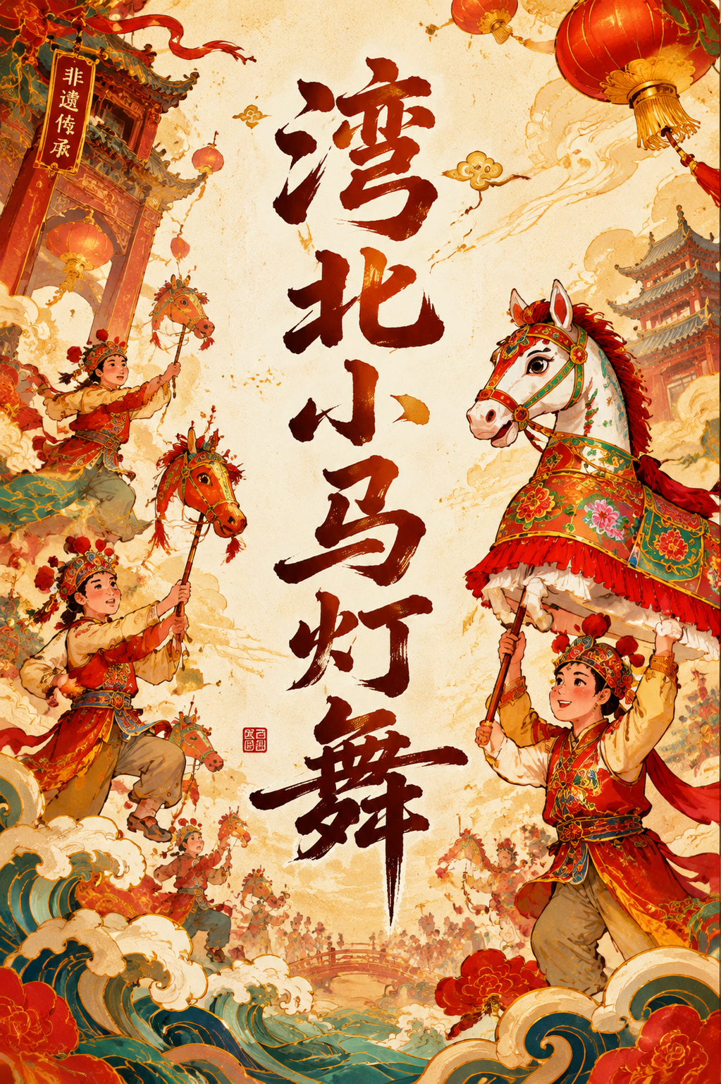 湾北小马灯舞