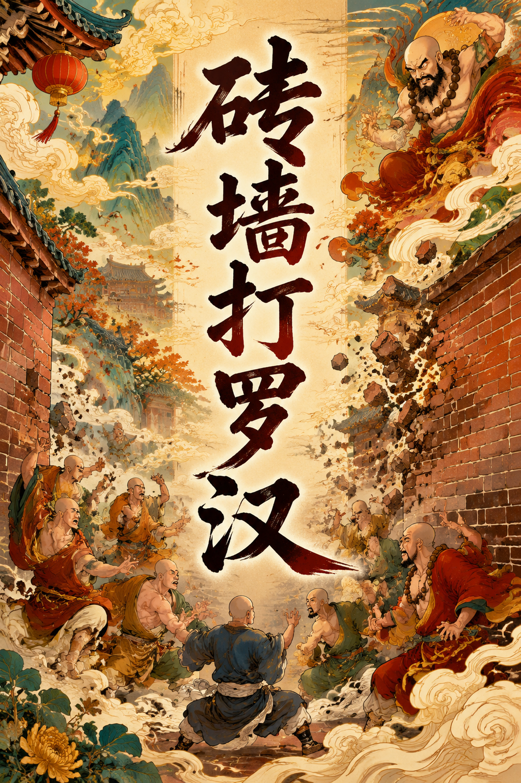砖墙打罗汉