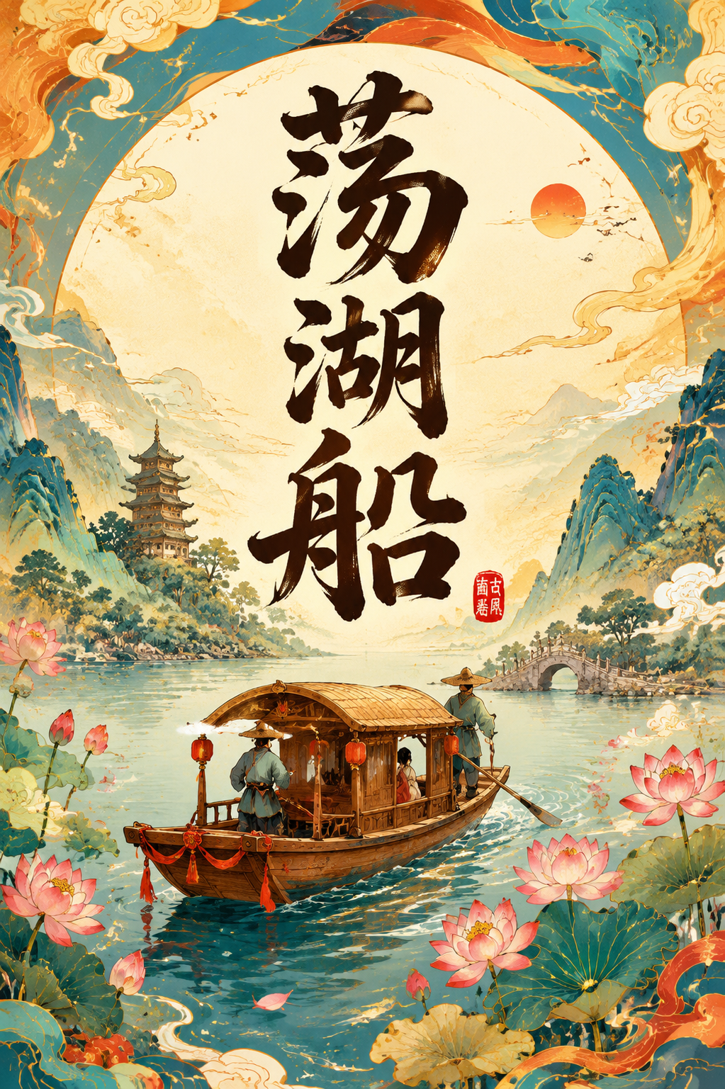 荡湖船